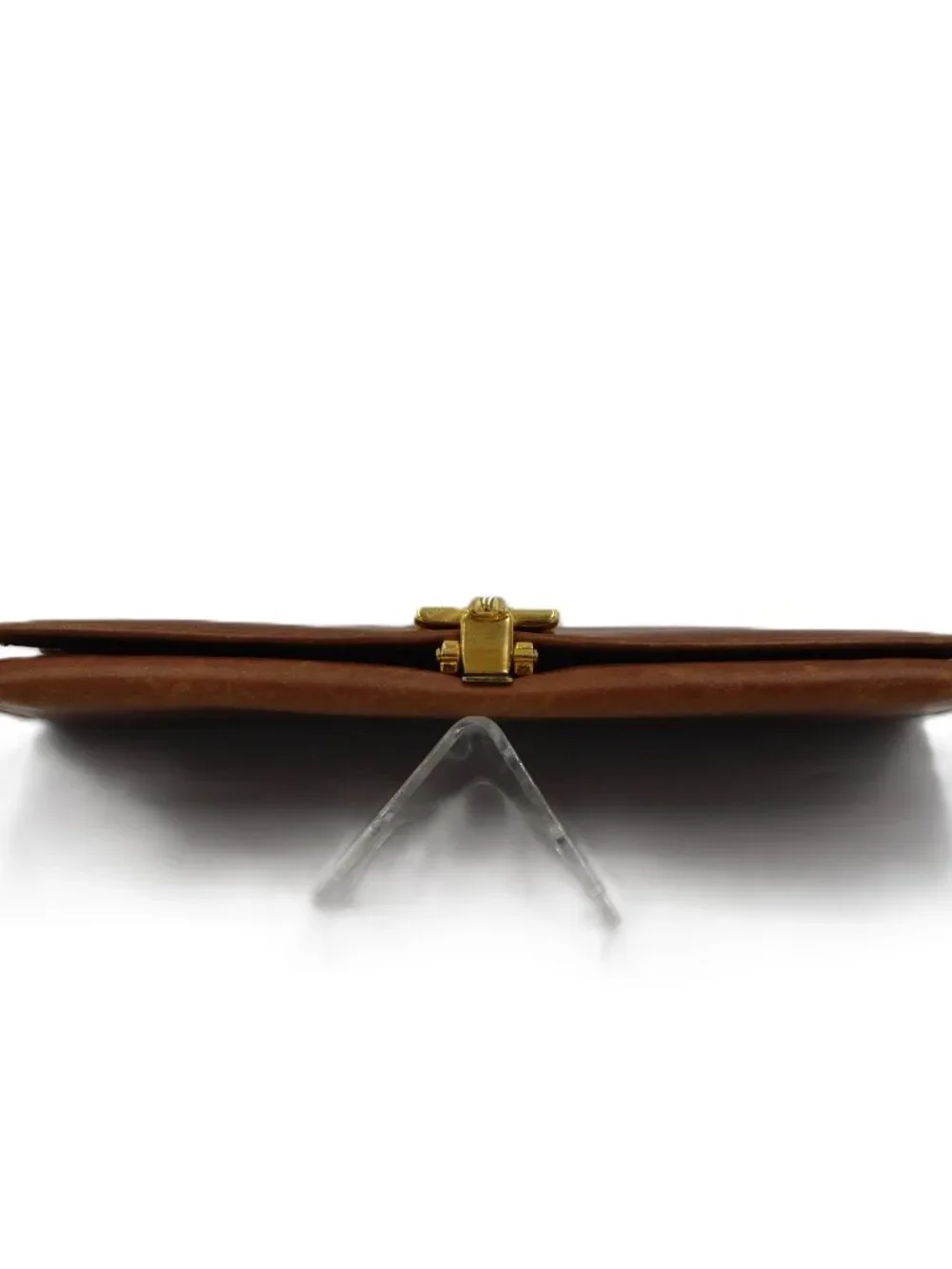 Ferragamo Honey Brown Long Smooth Leather Wallet | Gancini Clasp | GUC